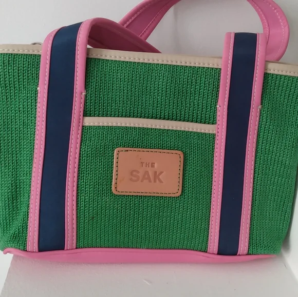 The Sak Bags New The Sak Purse Green Pink And Navy Blue